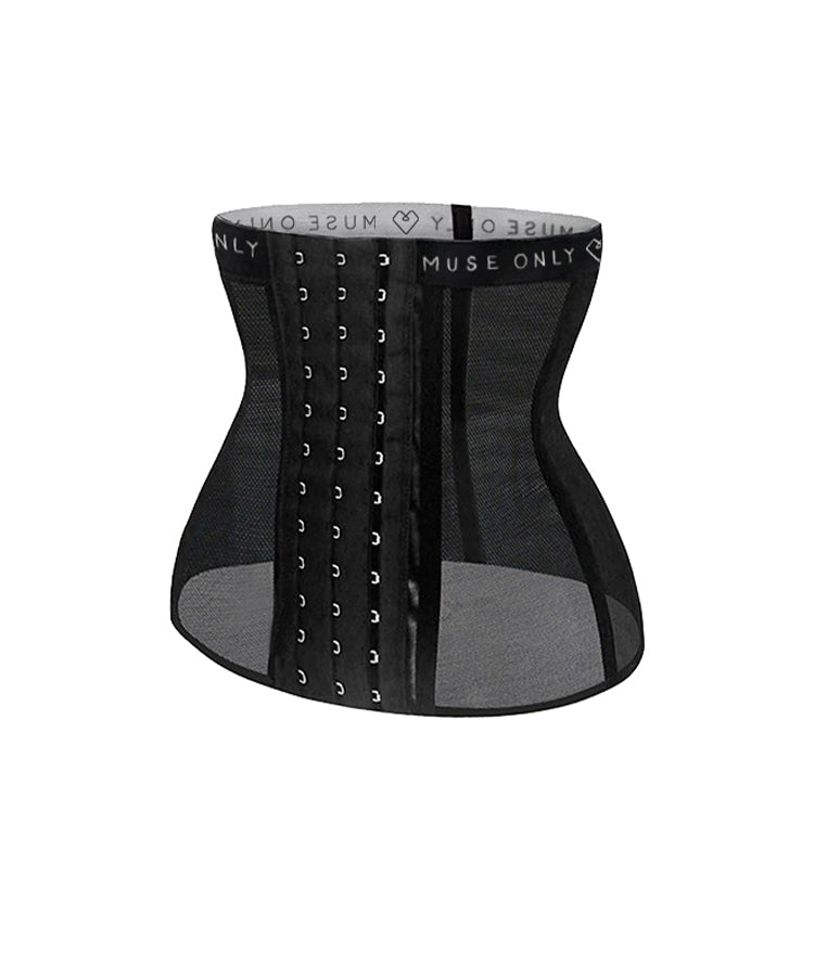 Power Mesh Waist Cincher with 6 Removable Suspenders