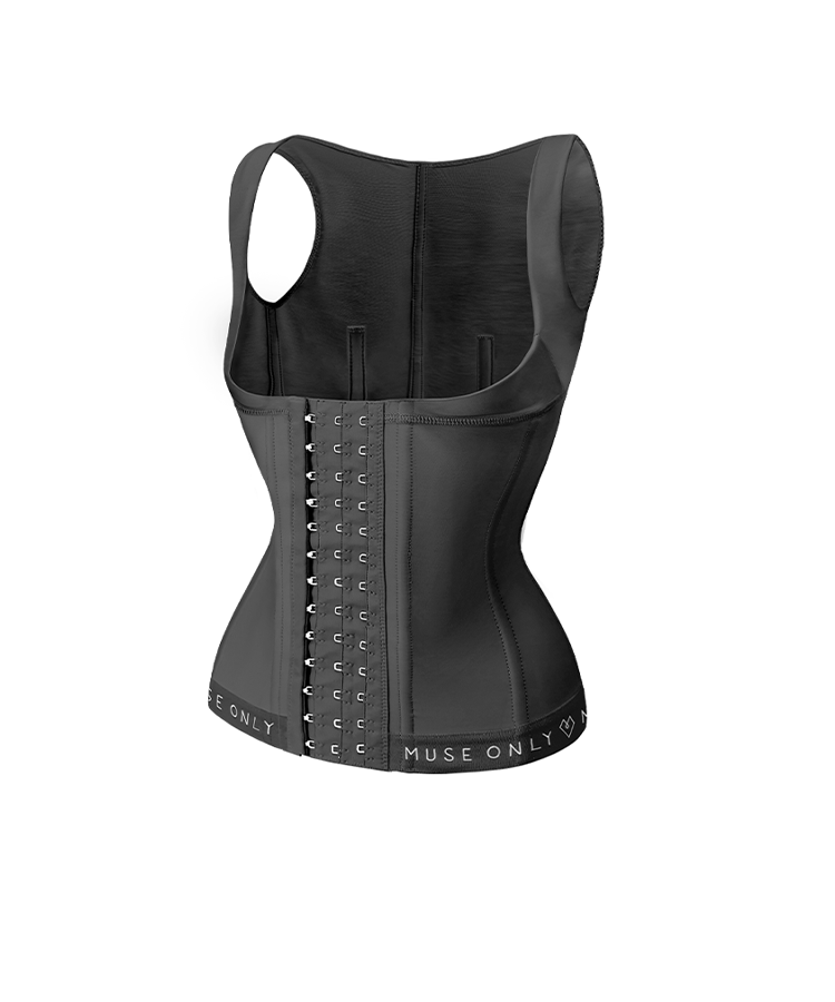 invo Women's Latex Waist Trainer Body Shaper Post Partum Corsets Tummy  Control (Large) Black at  Women's Clothing store